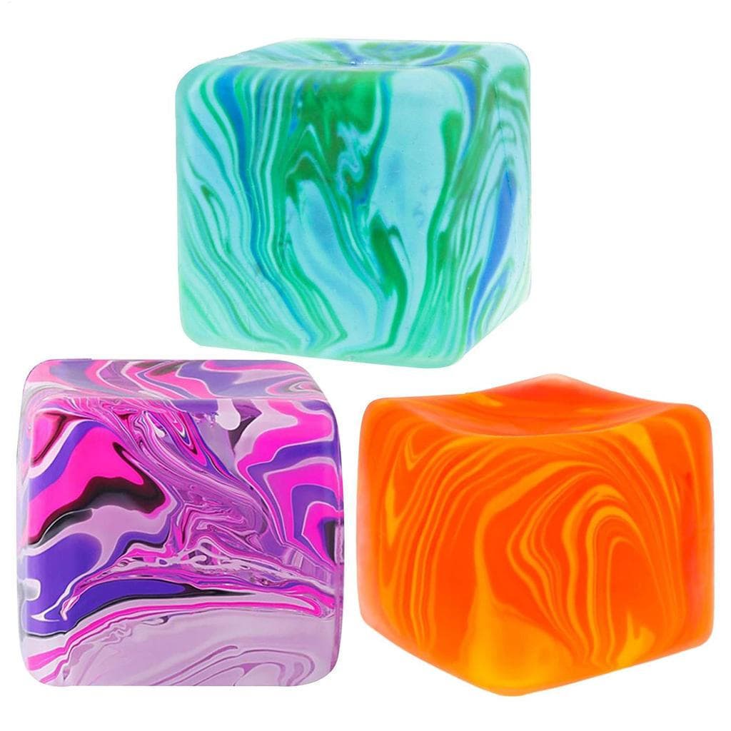 Cubo De Gelo De Gel Quadrado Brinquedo De Apertar Salto Lento Bola De Alívio De Estresse Portátil Escritório Do Perfeito