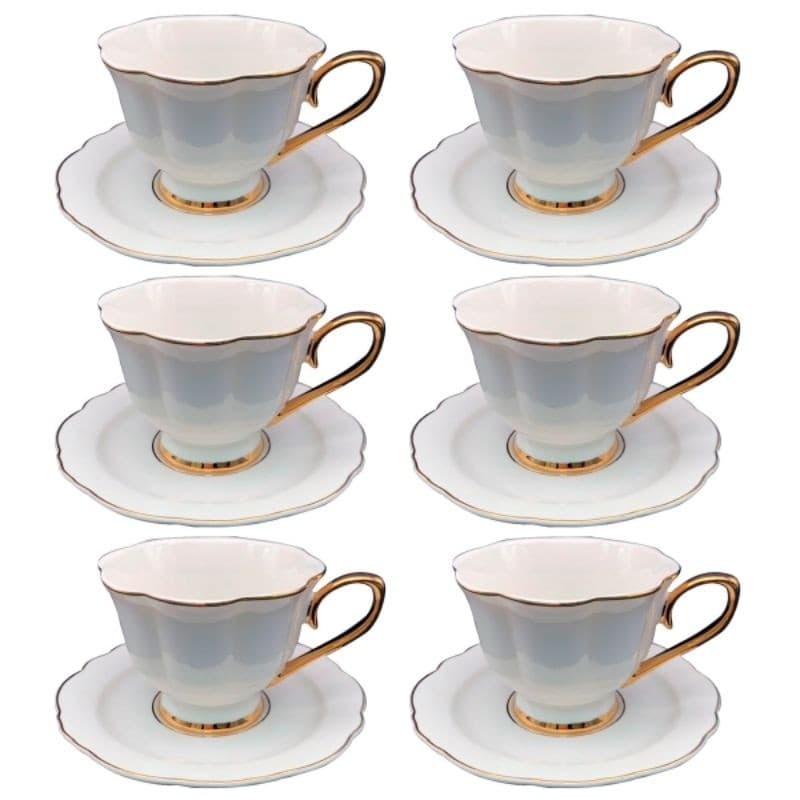 Jogo de Xícaras Mon Charmant 12 Peças em Porcelana Fullfit