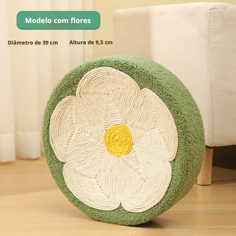 Tábua de Arranhar para Gatos Compass, Placa de Arranhar para Gatos, Corda de Cânhamo, Cama paraGatos que Não Solta Pelos