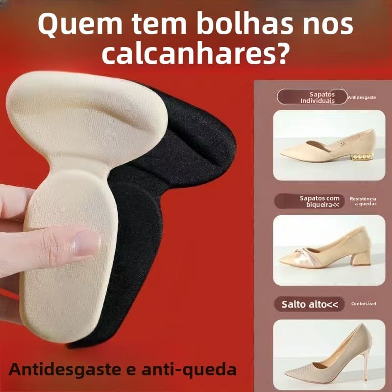 Ajustador de tamanho de calçado para evitar atrito no calcanhar, almofadas antiderrapantes para o calcanhar, palmilhas d