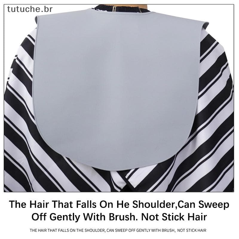 TU Silicone Colar De Corte De Cabelo Tingimento Xales Cabeleireiro Capa Ne Envoltório Guarda Almofada De Ombro Cachecol