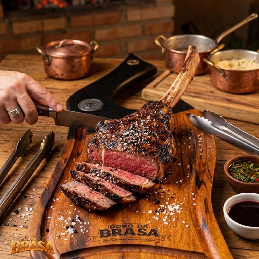 Tábua de Churrasco Uruk 50cm - Design Slim em Madeira Muiracatiara Premium