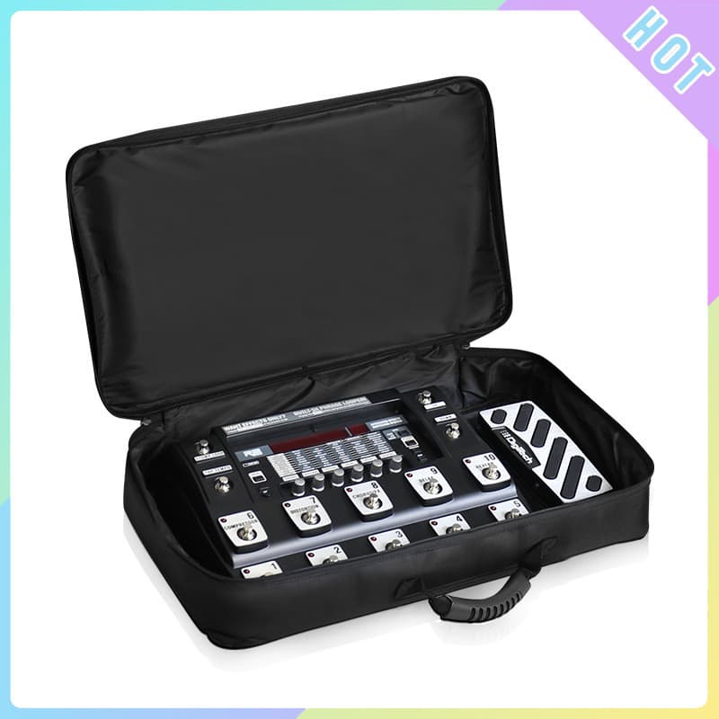 < DK > 1pc Caso Pedal De Efeitos De Guitarra Saco De Transporte 60x33x 10 Gig Para Guitarras Efeito Pedalboard Preto
