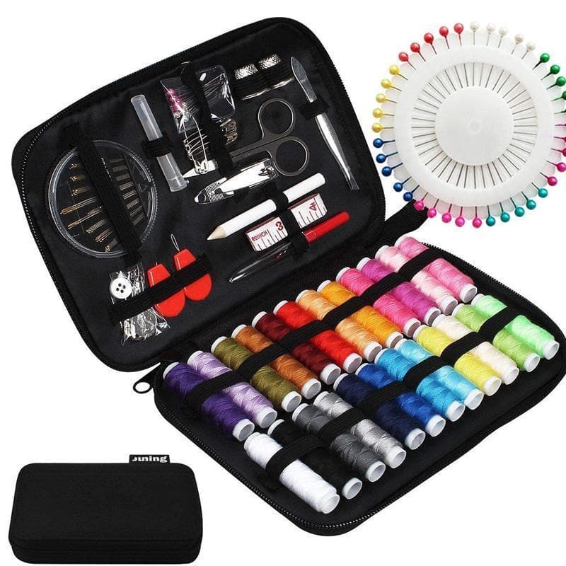 kit De Costura Conjunto De Caixa De Armazenamento De Agulha E Linha Manual