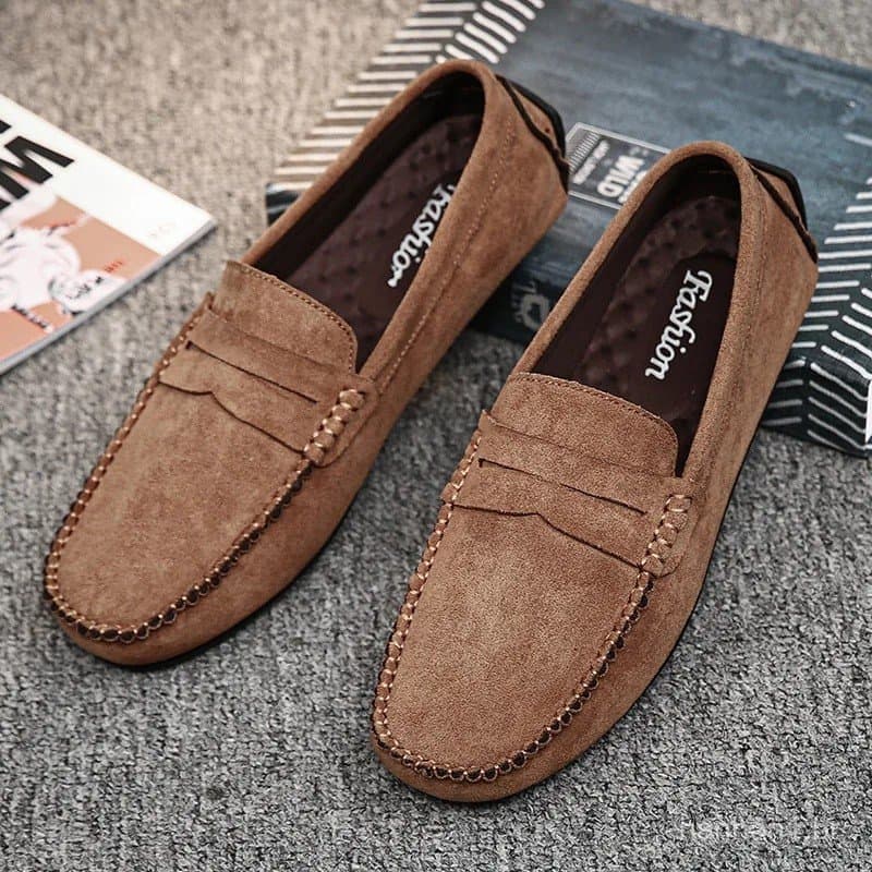 Sapatos Casuais Masculinos da Moda, Respiráveis e Confortáveis, Slip-on, Sapatos de Condução Masculinos, Mocassins de Ma