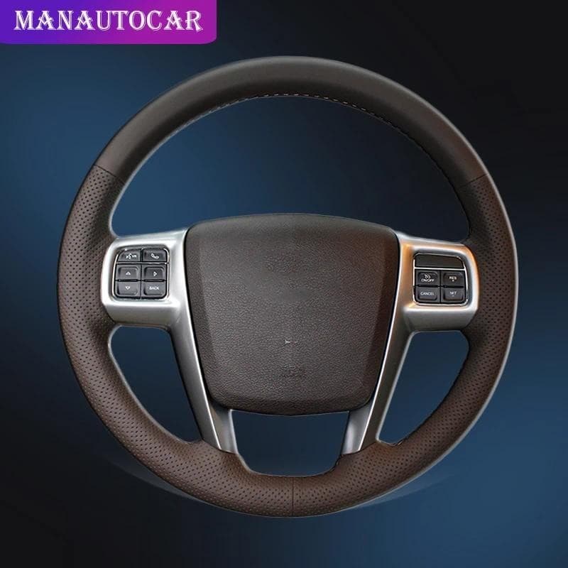 Trança Do Carro Na Capa De Volante Para Chrysler 300C 200 Grand Voyager 2011-2014 Capas De Automóveis Acessórios Interio