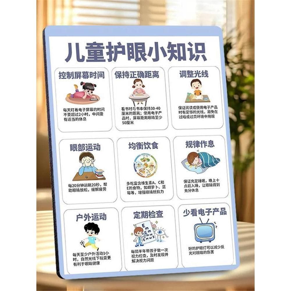 Crianças proteção para os olhos conhecimento novo estilo moldura de foto ornamentos entrada para casa mesa simples estud