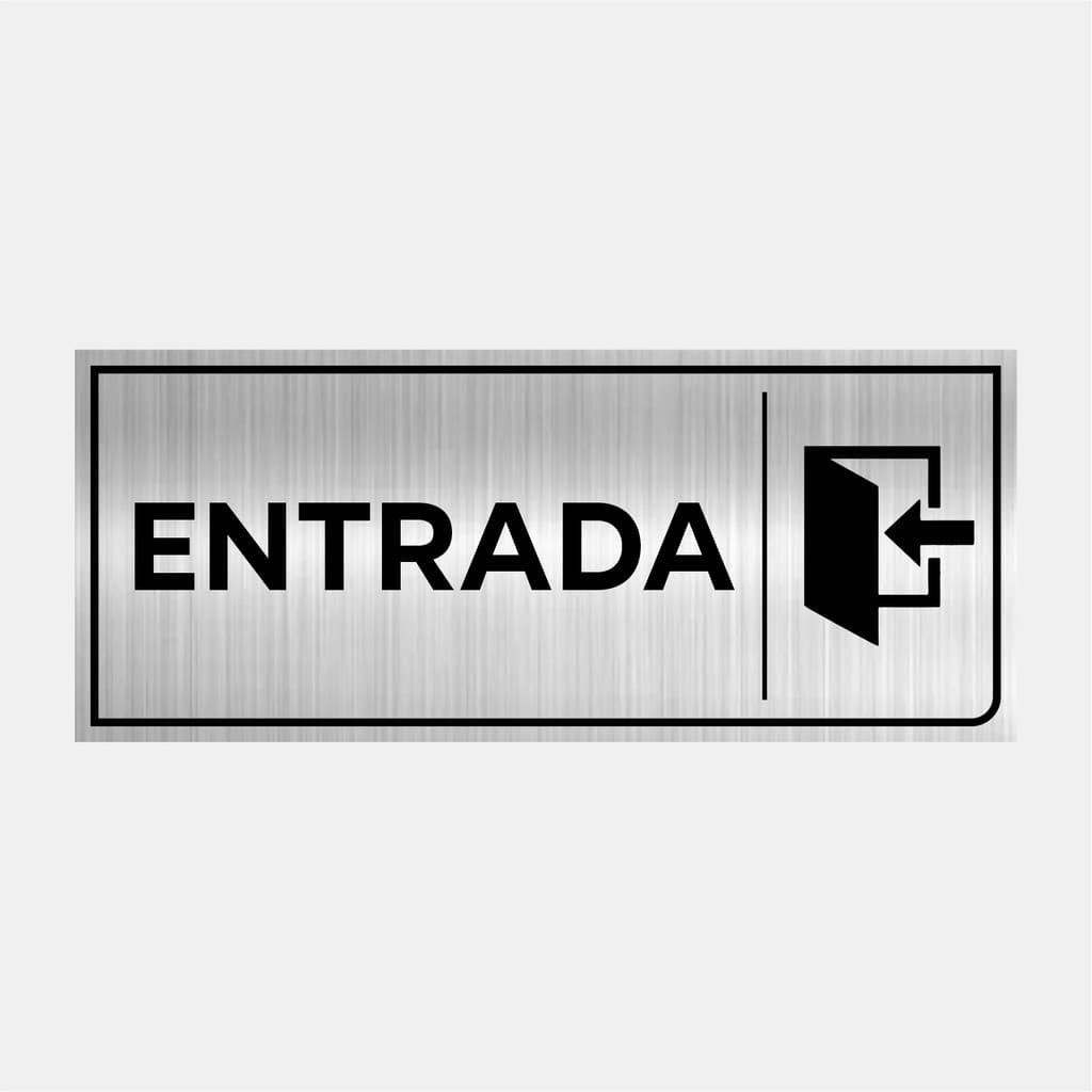 Placa Identificação Porta Sinalização Portão Entrada 24x10cm