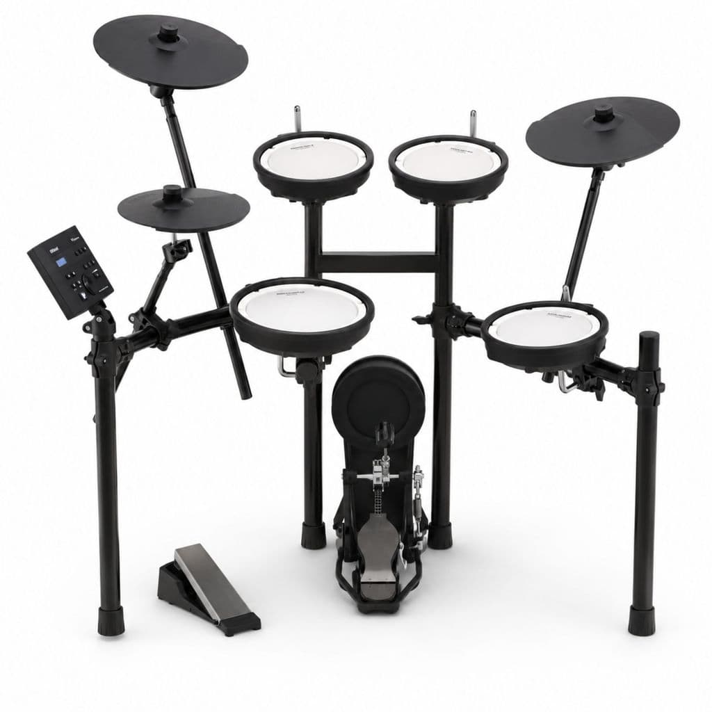 Bateria Eletrônica Roland TD-07KV V-Drums Peles Mesh Pratos com Choke Chimbal com Pedal Bluetooth USB Áudio MIDI Módulo