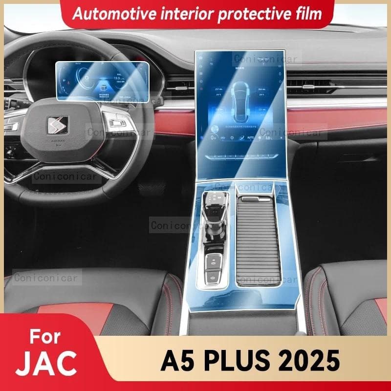Para JAC A5 PLUS 2025 Interior Do Carro Console Central Tela Película Protetora Anti-Risco Reparação Adesivo Acessórios