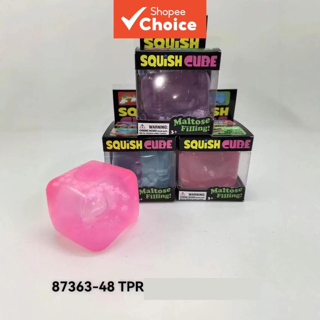 Sensorial Fidget Stress Relief Squeeze Toy Grande TPR Maltose Cubo De Gelo Para Crianças Aniversário E Natal