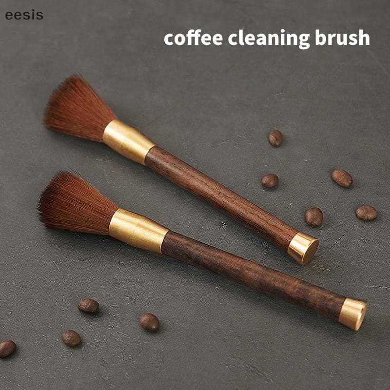 eesis Moedor De Café Escova De Limpeza Com Cabo De Madeira Máquina Ferramenta Para Barista Casa Cozinha Coffeeware KL