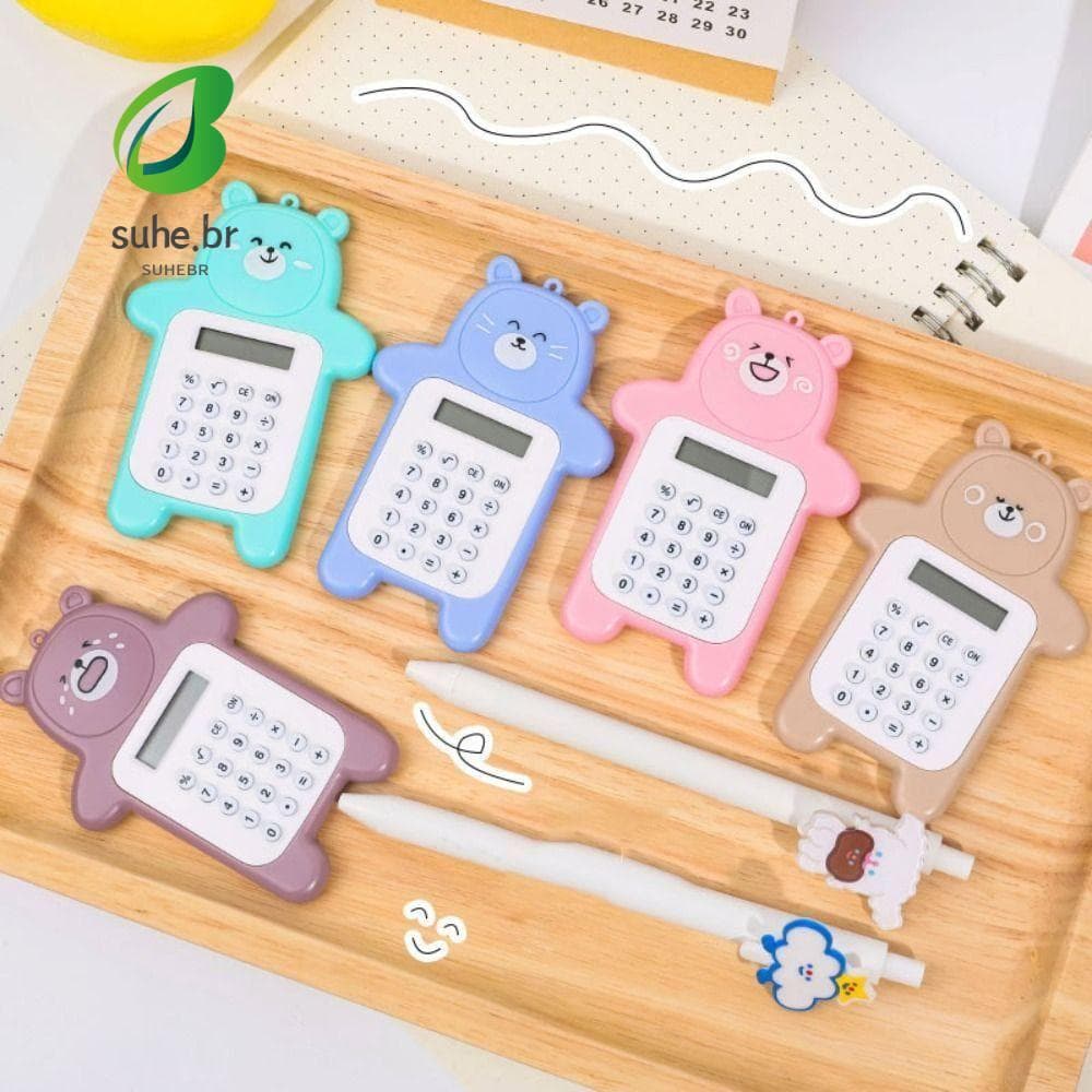 Calculadoras Científicas SFBSF , Mini Calculadora Com Display De 8 Dígitos , Em Formato De Urso