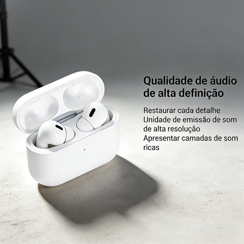 🎧Fone Ouvido Bluetooth TWS Cancelamento Ruído Som HiFi Homologado Anatel 5.0