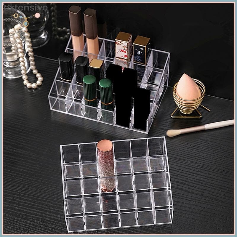 EA & Moda Clear 9-40 Grid Lipsti Stand Case Organizador De Maquiagem Caixa De Armazenamento Display Holder Organizadora