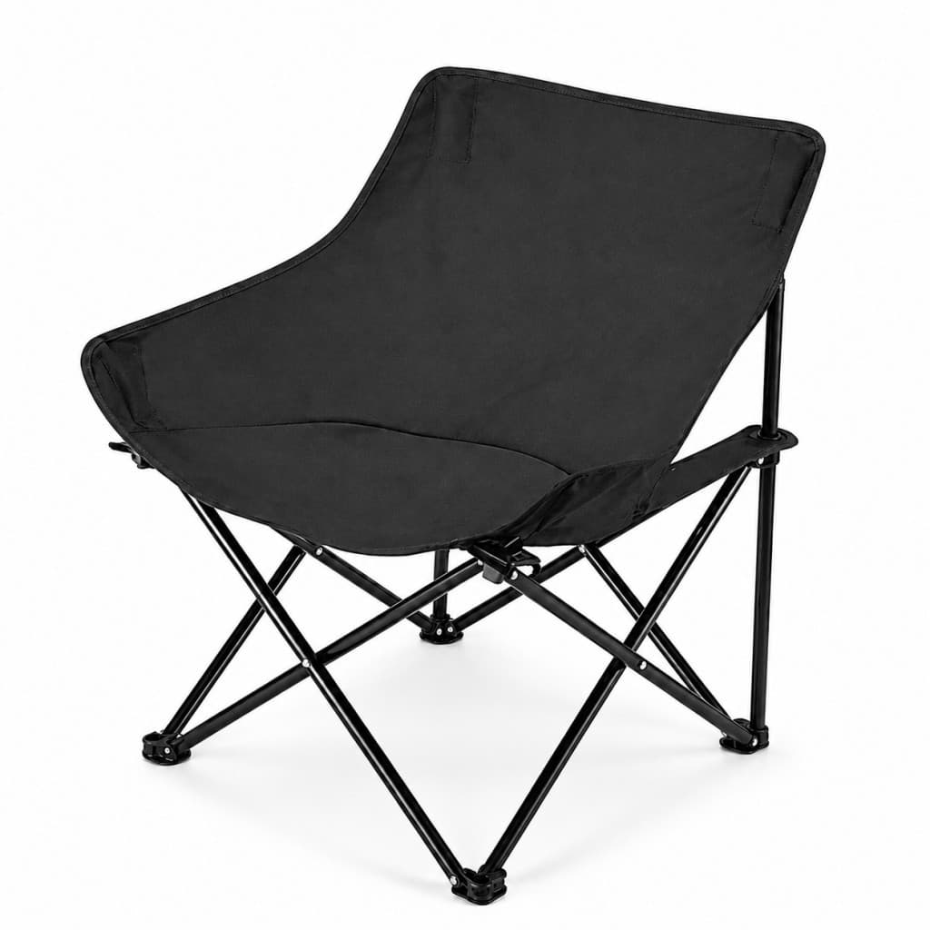 Cadeira Dobrável para Camping Pesca Praia, Cadeira Lua Portátil Oxford 600D Suporta Até 200KG