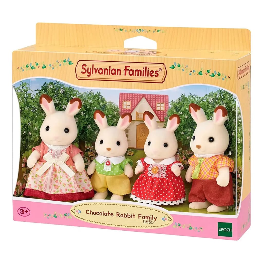 Família Coelhos Chocolate Sylvanian Families Original 5655