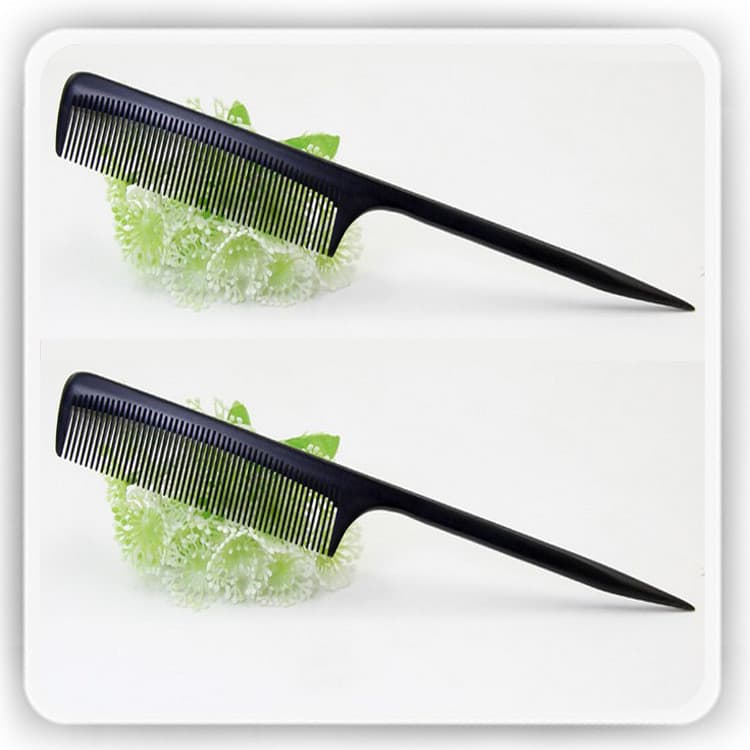 Pente antiestático preto salão de cabeleireiro estilo nupcial 21.5cm plástico apontou cauda pente de cabelo partição pen