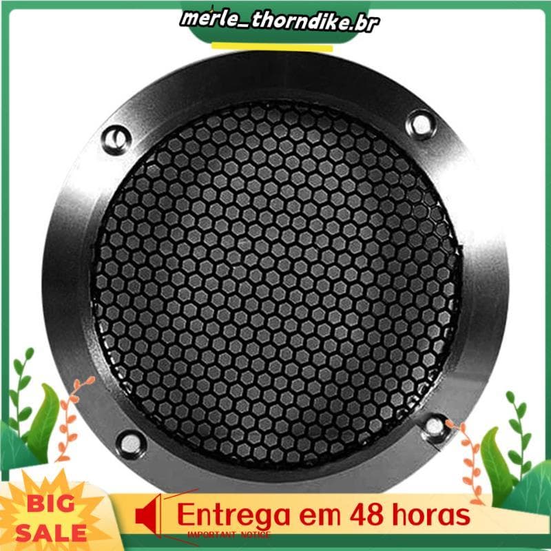 Alumínio Carro Tweeter Alto-Falante Grill Capa Grade De Malha De Metal Completa Para Aprimoramento De Áudio 4 Polegada P