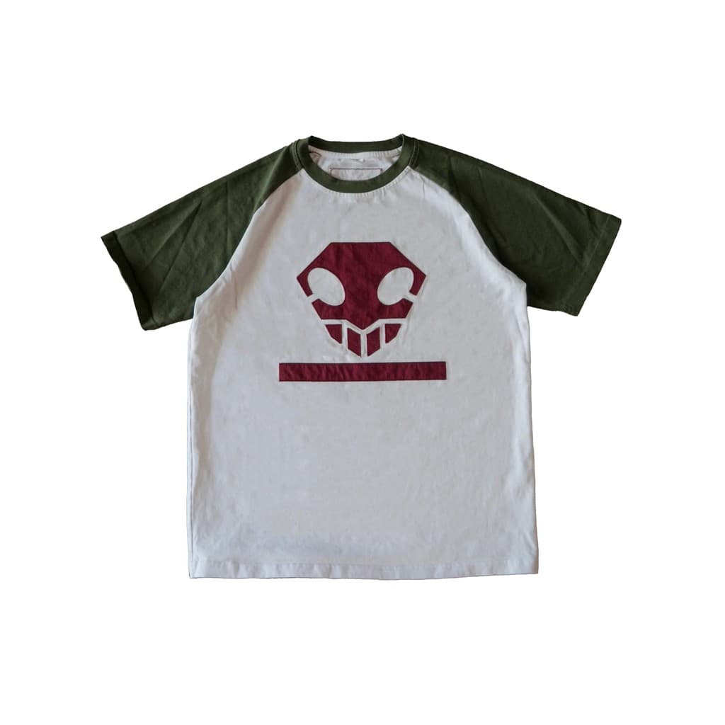 Anime Inspiração Ichigo Kurosaki Ombro Retro Retalhos Padrão Camiseta De Manga Curta Casual Streetwear Topo