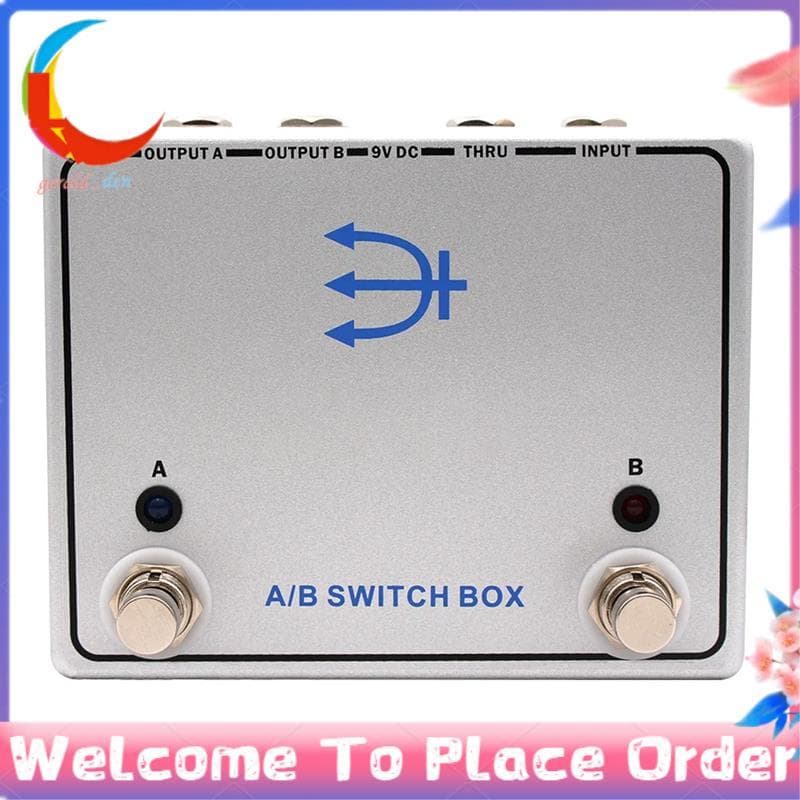 A/B SWITCH Caixa De Canal De Efeito Pedal Switcher De Sinal De Guitarra Para Dois Caminhos Amp Peças Pedais De Efeitos