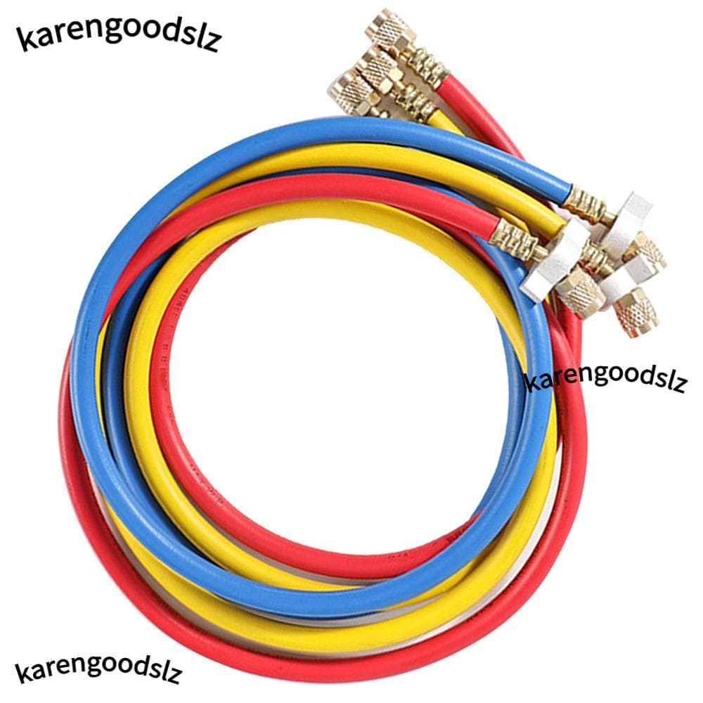 KARENGOODS 3pcs Mangueira De Carregamento De Refrigerante , Ca De Alta Pressão Com Rosca SAE De 1/4 Pol .