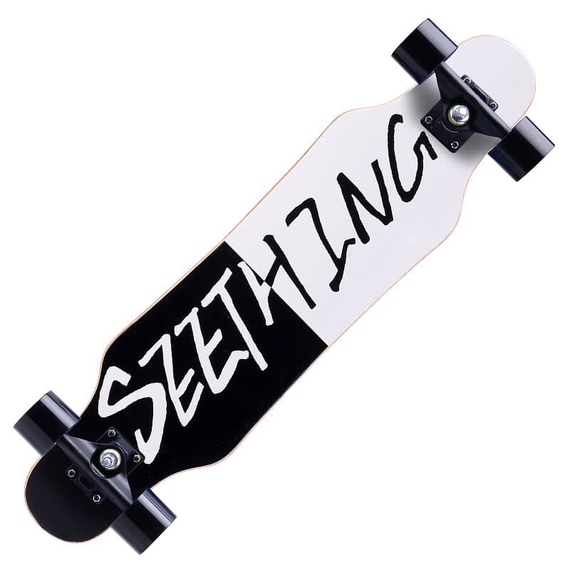 80cm Longboard estrada quatro rodas skate placa de dança adulto rua escovação iniciante skate de grau profissional