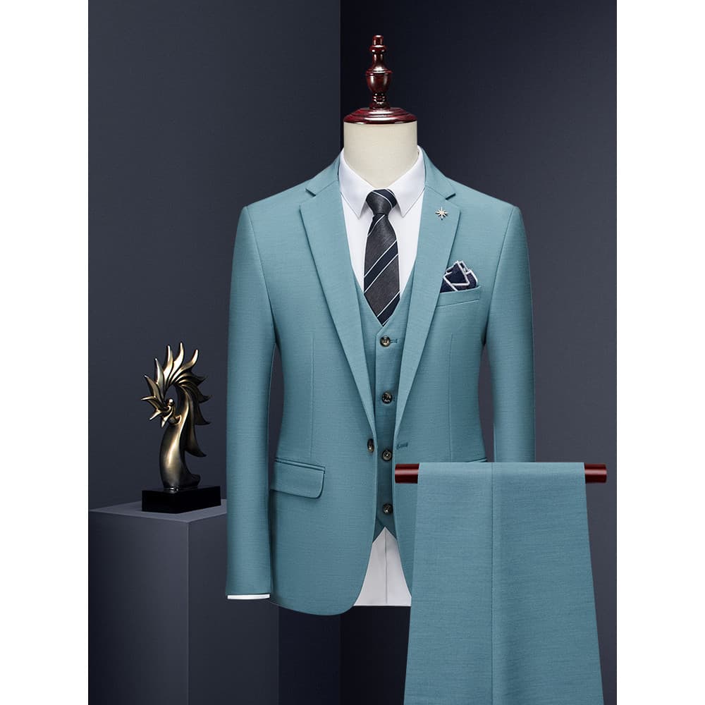 High-End Casual terno masculino primavera outono novo estilo de negócios Formal Wear terno de casamento terno masculino