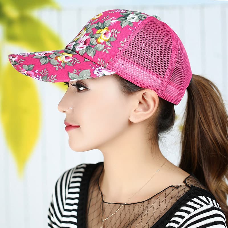 boné feminino bone feminino Chapéu feminino primavera verão boné de pico protetor solar chapéu de sol malha respirável