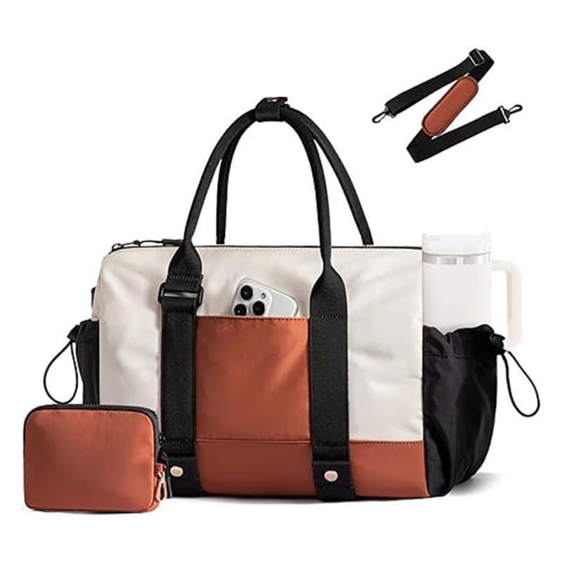 Nova bolsa de ginástica com design em blocos de cor, bolsa personalizada de cor sólida, bolsa para armazenamento de tape
