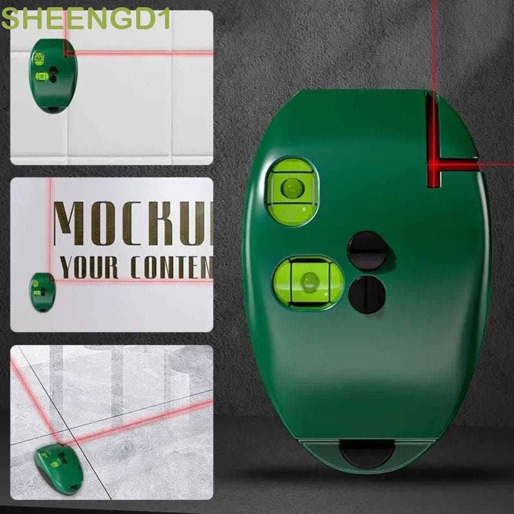 Nível De Bolha De Ângulo Reto SHEENGD1 , Laser De Mouse Infravermelho De Alta Precisão , Níveis Verticais 2 Linhas