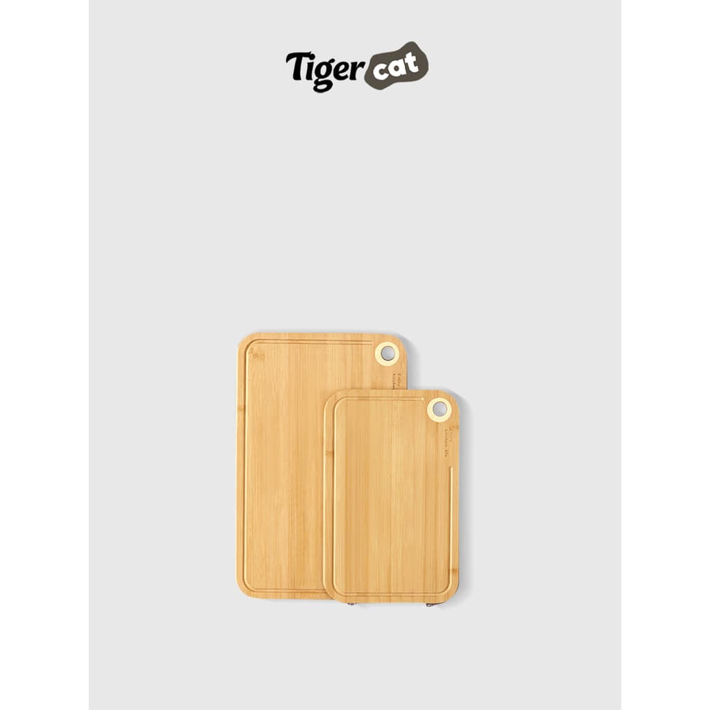 TIGERCAT Tábua de corte de bambu Tábua de corte dupla face Tábua de corte multifuncional doméstica Tábua de corte de fru