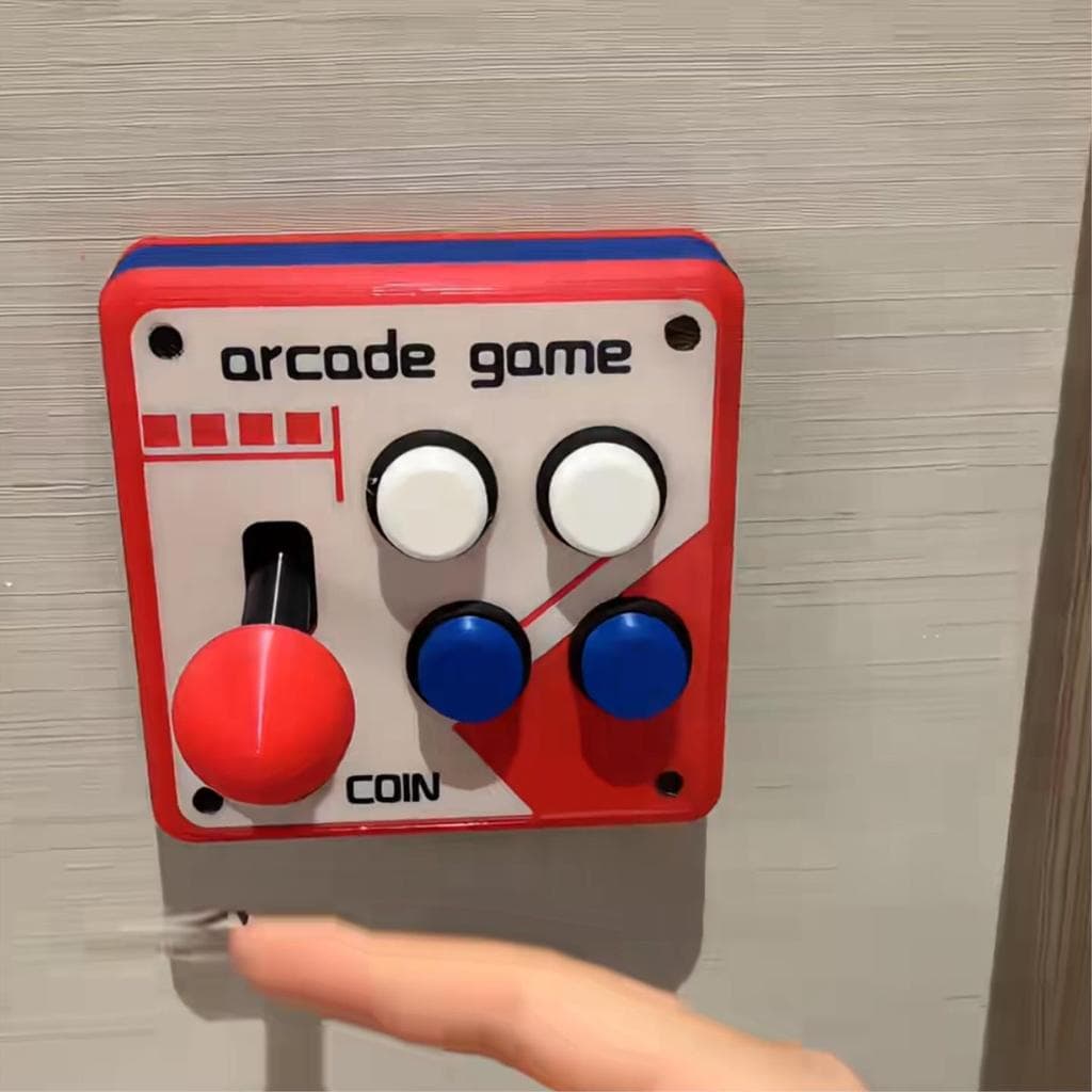 Retro jogo de Arcade Joystick interruptor adesivo ajuda criativo impressão 3D Gamepad adesivo diversão modificação da pa