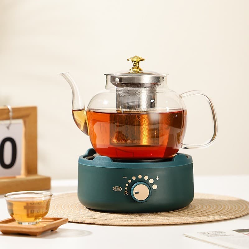 Bule De Chá De Flores Padrão Americano 110V Fogão Elétrico Para
