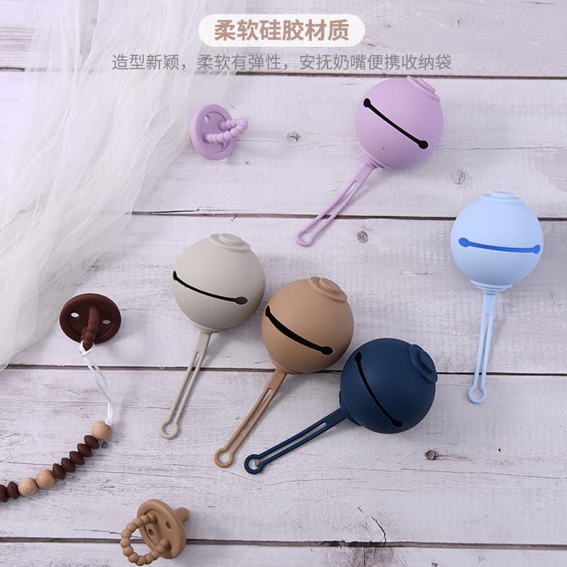 Novos produtos maternos do bebê Silicone chupeta saco caixa de armazenamento chupeta do bebê caixa chupeta