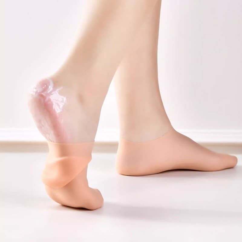 kit 2/3 Pcs Meias De Silicone Para Cuidado Dos Pés Gel Hidratante Removedor De Pele Morta meia para pés rachados