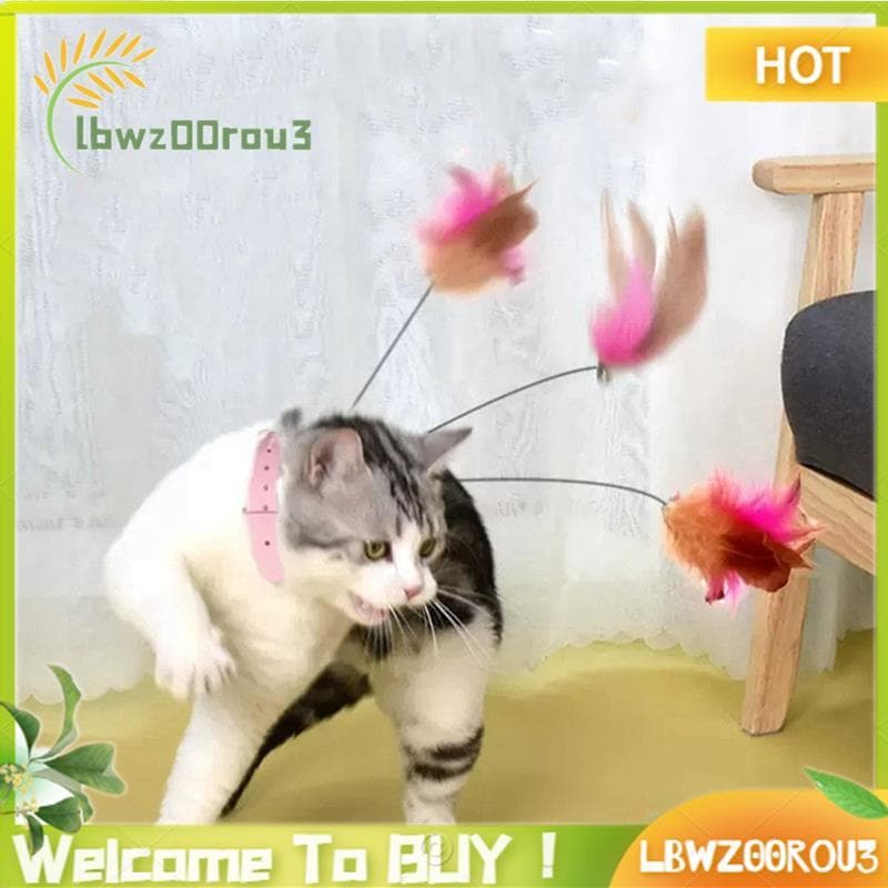 Brinquedos De Treinamento De Varinha De Teaser Rosa Com Coleira De Animais De Estimação De Sino Para Gatos