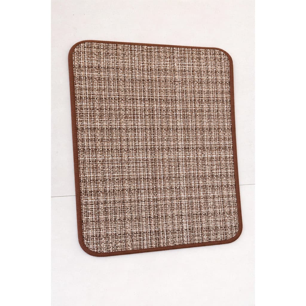 Tapete de Banheiro Macio Retangular Estilo Linha Marrom