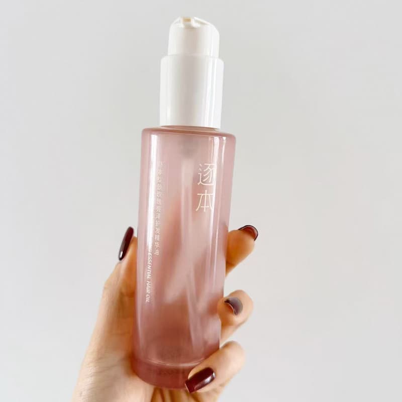 G florescendo no livro rosa brilhante cuidados com o cabelo essência óleo 100ml Anti-Frizz macio seco encaracolado cabel