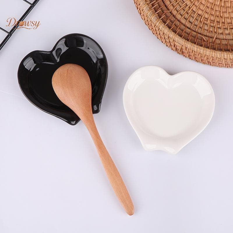 Drowsy Multiuso Cerâmica Colher Resto Almofada Branco De Café Titular Utensílios De Cozinha Talheres Novo