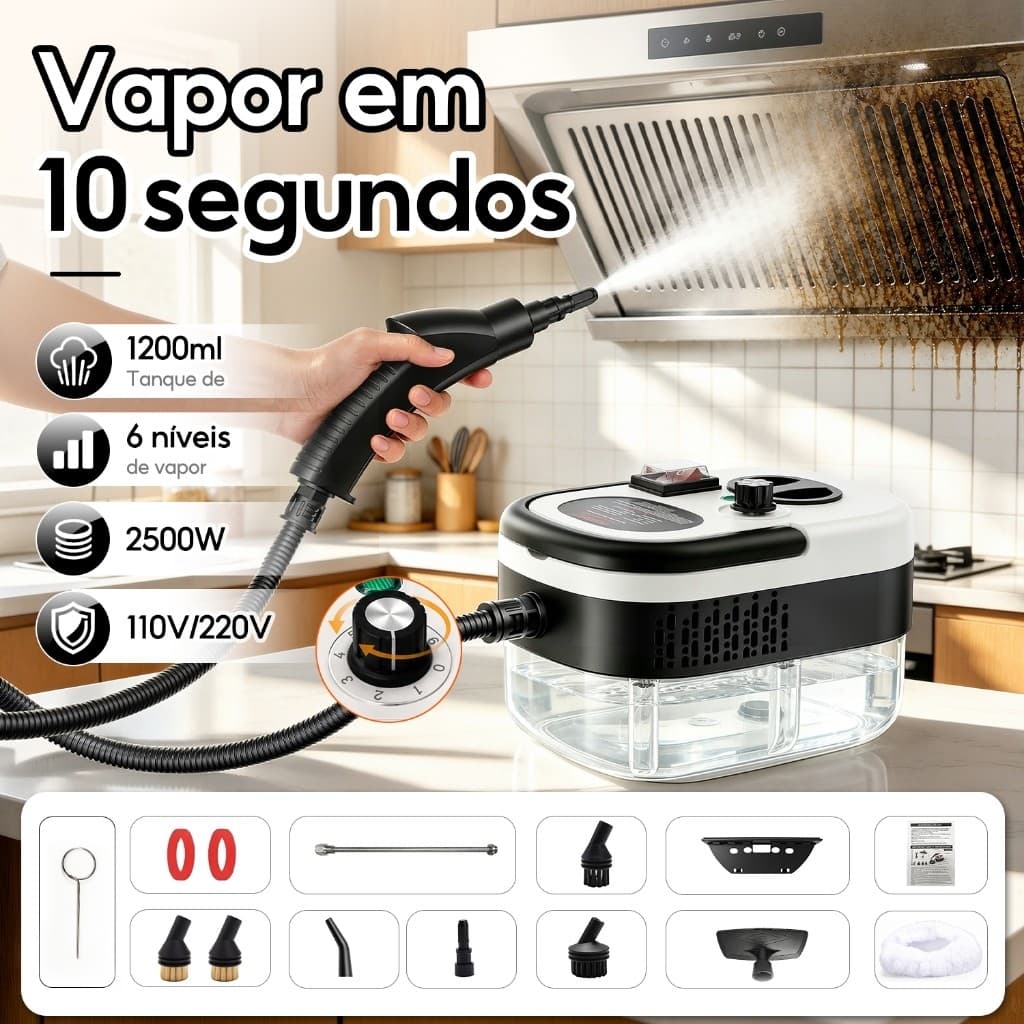 SOARFLY Limpador A Vapor De Alta Temperatura110V/220V , Máquina de limpeza de cozinha de 2500 W para desinfecção