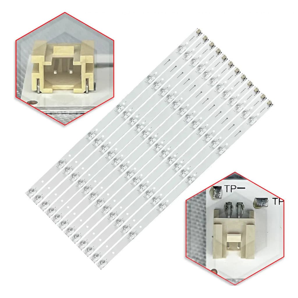 Kit 12 Barras De Led Tv Semp Tlc Sti 55k1us MSL PARTS