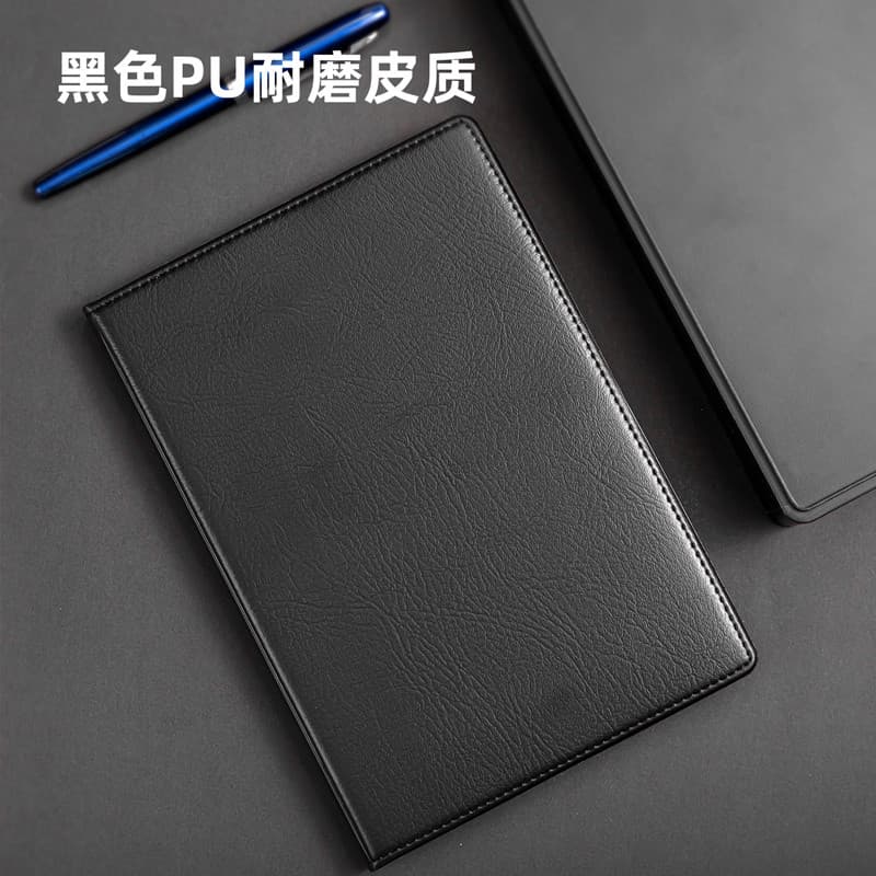 Deli BP108 Bloco de notas Superfície de couro 25k Negócios Caderno de couro macio Simples Estilo de escritório Moda Cade