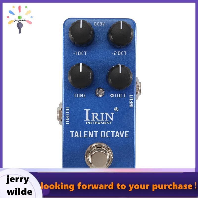 - 19 Talent Oitava Pedal De Efeito De Guitarra 3 Efeitos Sonoros Separados Pedais True Bypass Acessórios