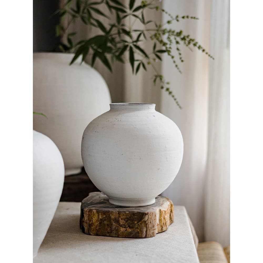 Juhan vaso de cerâmica para barriga, moderno, simples, jarra de lua, arte de mesa, decoração, ornamentos, arranjo de pis