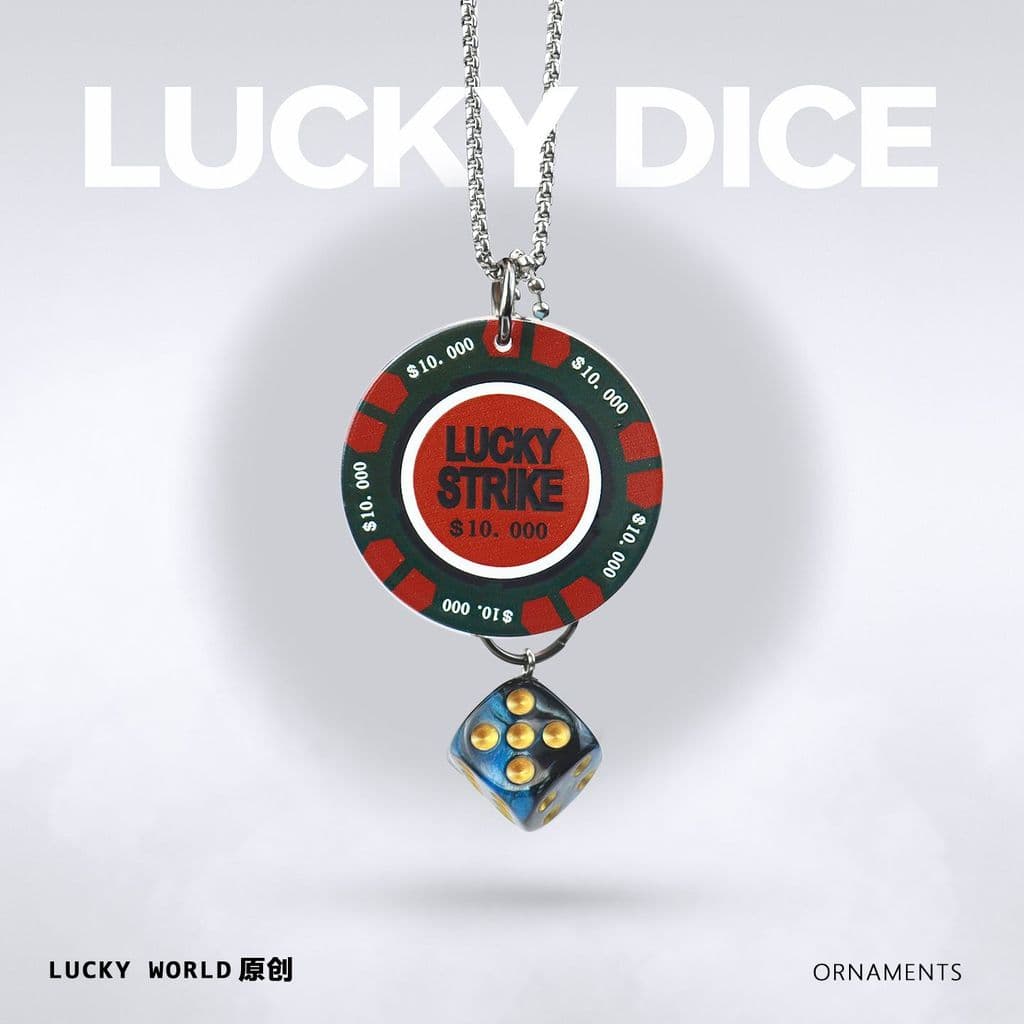 Lucky Chip pingente de carro boa sorte Interior espelho retrovisor pingente pingente masculino feminino High-End decoraç