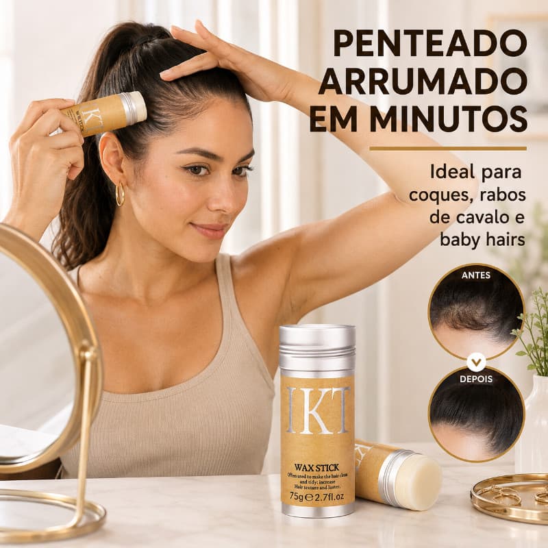 Hair Wax Stick 75G Bastão De Cera Capilar Para Modelar , Hidratar , Controlar O Frizz , Organizar Pontas Duplas