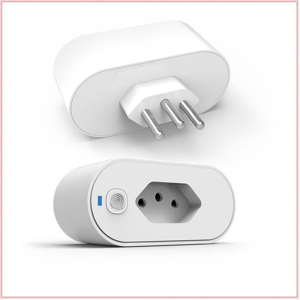 Adaptador De Tomada Inteligente  , Conexão Tuya WiFi Monitoramento De Energia Brasil Smart Plug , Controle De