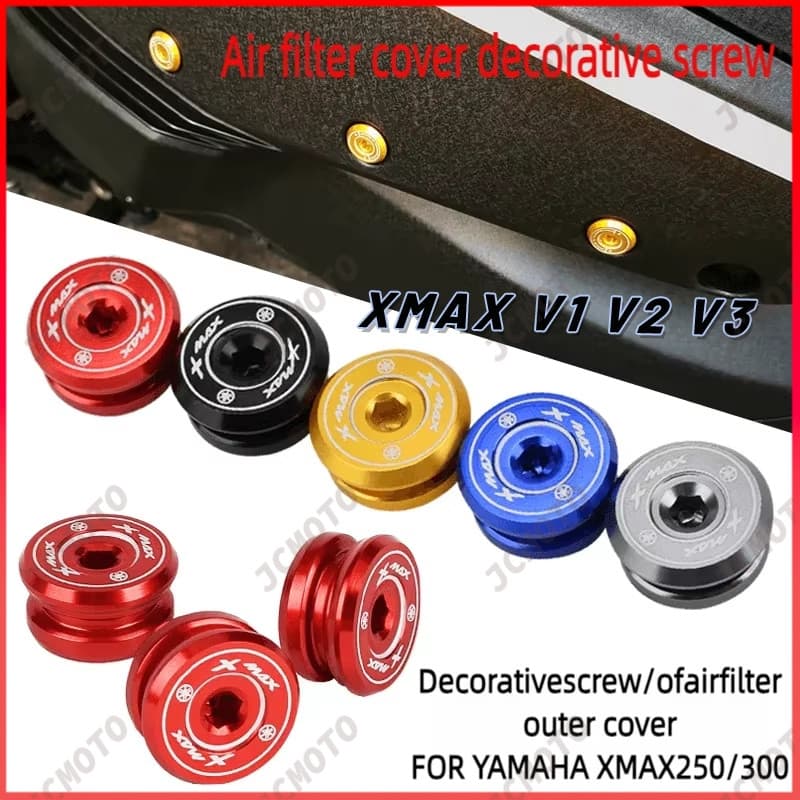 Para Yamaha Xmax 300 V1 V2 V3 Xmax250 2018-2026 Modificado Filtro De Ar Habitação Parafusos Decorativos Exterior Capa Me
