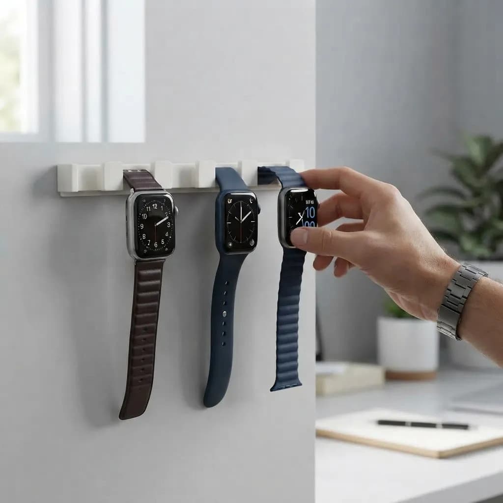 Suporte Organizador Parede Relógio Pulseira Smartwatch Útil